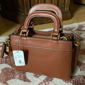 Guess Katey Mini Satchel Quilted Bag w/Gold Accents - NWT